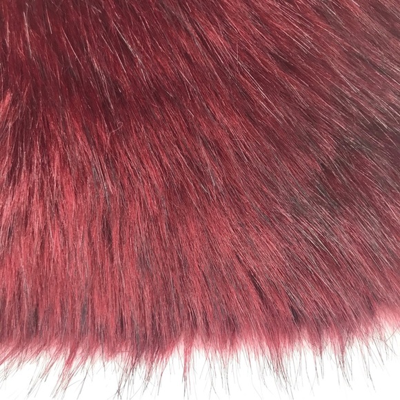 Red and Black Furry Convertible Shoulder Bag - Picture 8 of 10